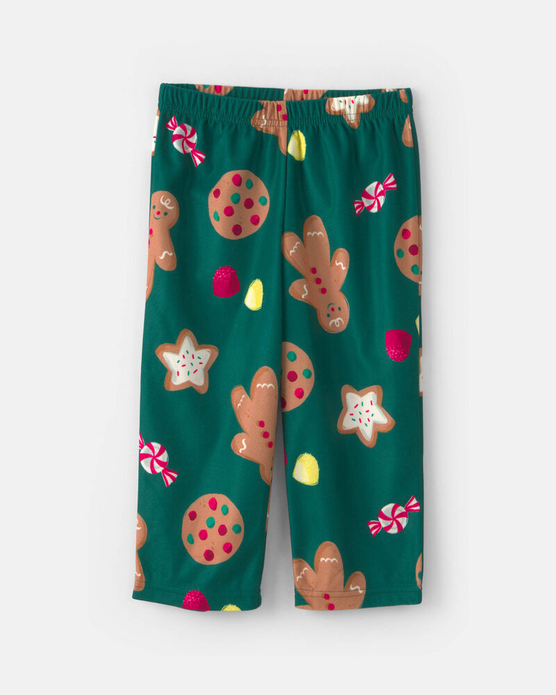 Tout-petit - Pyjama ample 2 pi&egrave;ces en molleton &agrave; motif pain d&rsquo;&eacute;pice de No&euml;l &ndash; Vert, image 2 sur 3 diapositives