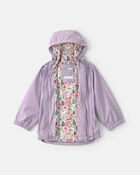 Toddler Girl Kombi London Rain Jacket - Lilac , image 2 of 4 slides
