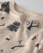 Toddler 2-Piece Organic Cotton Pajamas in Spooky Landscape, image 3 of 4 slides