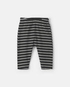 Baby 3-Piece Halloween Monster Top & Pant Set - Green/Black, image 2 of 6 slides