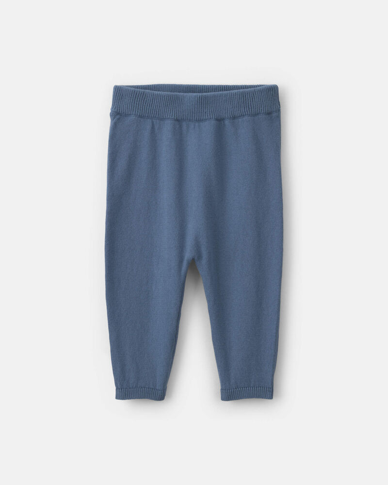 Baby Boy 2-Piece Train Long-Sleeve Top & Pant Set - Blue, image 2 of 4 slides
