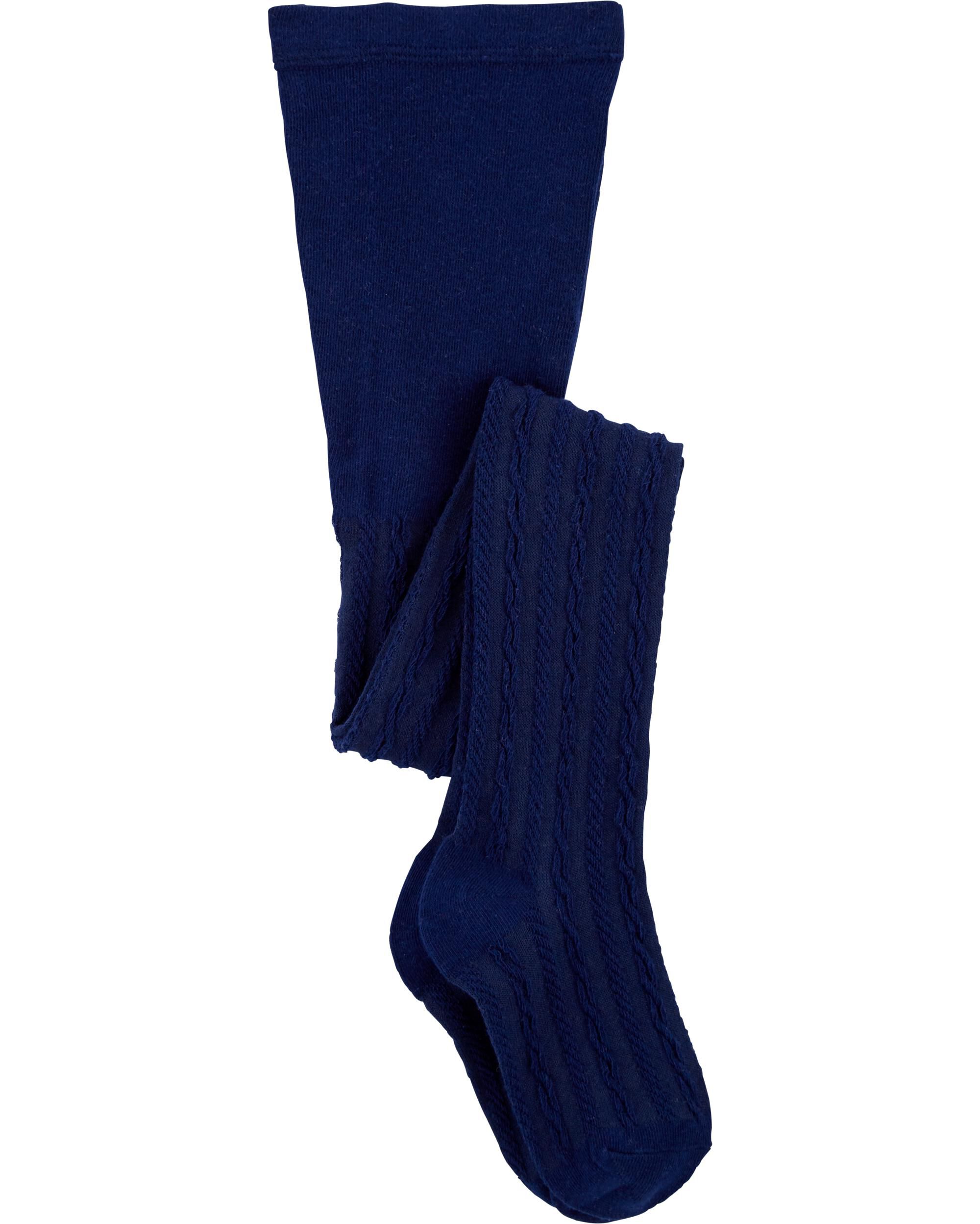 Navy knitted deals tights
