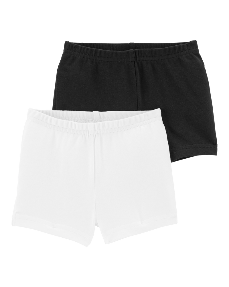 Filles - Emballage de 2 shorts extensibles, image 1 sur 3 diapositives