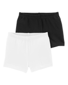 Filles - Emballage de 2 shorts extensibles, image 1 sur 3 diapositives