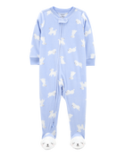 Baby 1-Piece Poodle Fleece Footie Pyjamas, image 1 of 5 slides