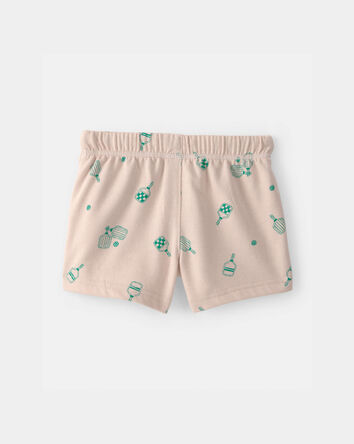 Baby Boy Pickleball French Terry Shorts - Brown, 