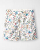 Gar&ccedil;ons - Maillot en mat&eacute;riaux recycl&eacute;s &agrave; imprim&eacute; de paradis tropical, image 1 sur 4 diapositives