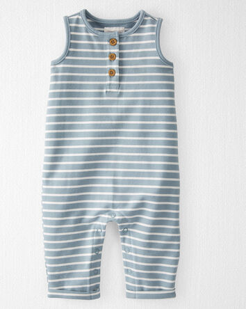 Striped Organic Cotton Jumpsuit, 