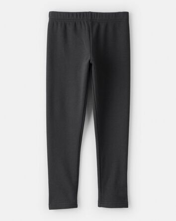 Girls Pull-On Stretch Leggings - Black, 