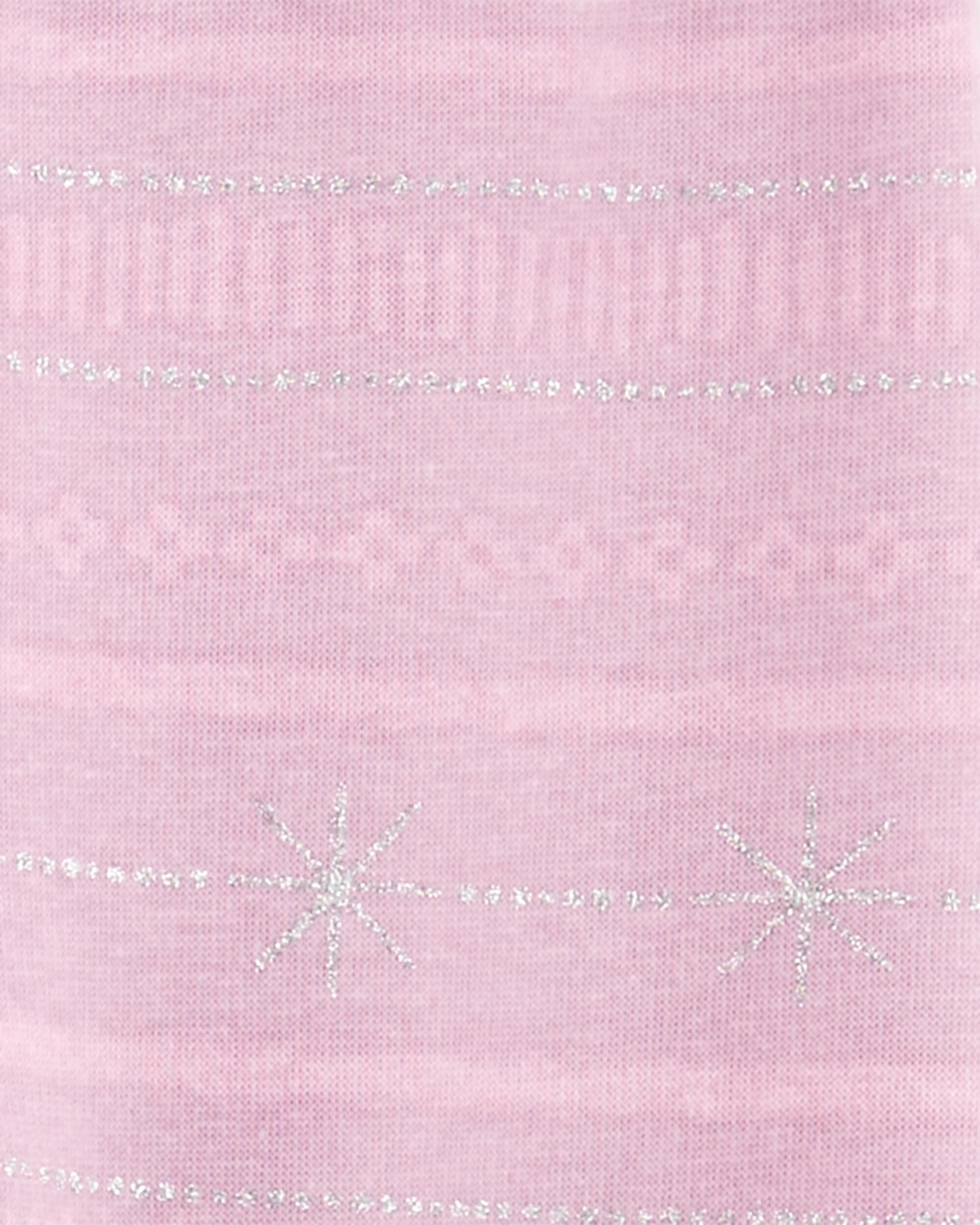 Pink Toddler Glitter Snowflake Cozy Fleece Leggings Carter s Oshkosh Canada