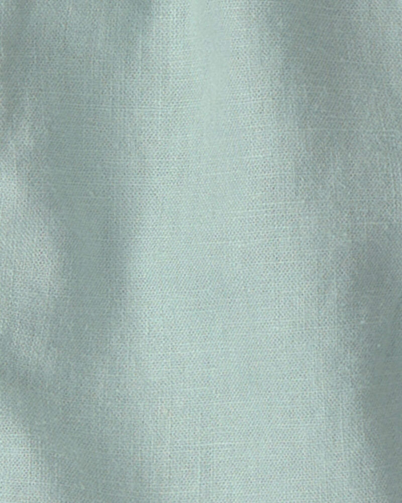 Baby Boy Linen Pants - Green, image 3 of 4 slides