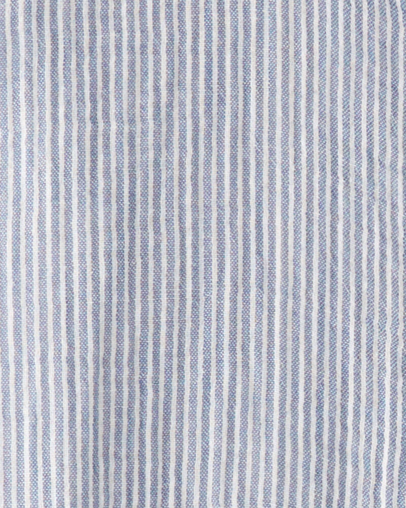 Enfant Robe en tissu gaze de coton biologique à rayures, image 4 sur 5 diapositives