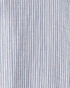 Enfant Robe en tissu gaze de coton biologique à rayures, image 4 sur 5 diapositives