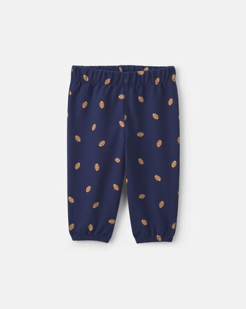 Baby Boy 2-Piece Football French Terry Pullover & Pant Set - Navy Blue, 