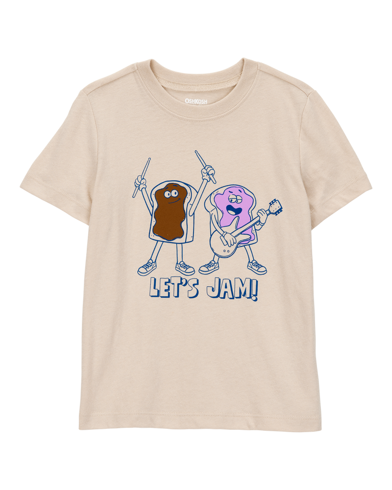 Tout-petit T-shirt à manches courtes Let’s jam - Havane, image 1 sur 3 diapositives