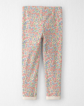 Tout-petit fille - Emballage de 2 leggings en coton biologique c&ocirc;tel&eacute;, 