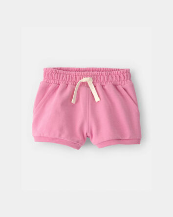 B&eacute;b&eacute; fille - Short en jersey bouclette - Rose, 