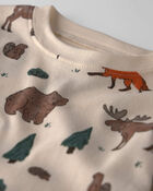 Toddler 2-Piece Organic Cotton Pajamas in Woodland Creatures, image 3 of 5 slides