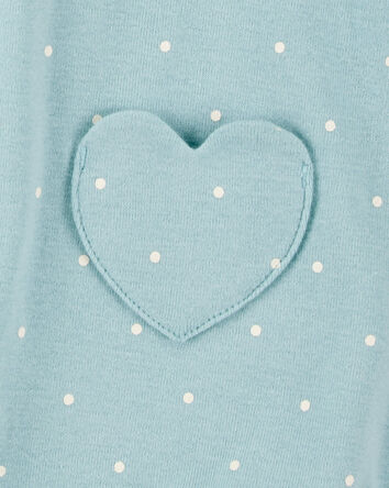Baby Heart Cotton Romper, 