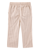 Toddler Striped Pull-On Cotton Pants - Brown, image 4 of 6 slides