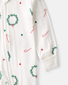 Bébé - Pyjama à manches longues PurelySoft avec imprimé couronne - Ivoire, image 2 sur 5 diapositives