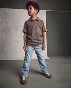 Boys Denim Straight Jeans - Light Wash, image 4 of 5 slides