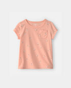 Tout-petit fille - Haut &agrave; motif floral - Rose, image 1 sur 3 diapositives