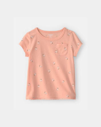 Tout-petit fille - Haut &agrave; motif floral - Rose, 