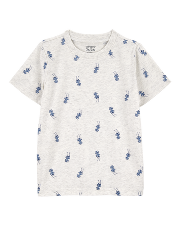 Toddler Race Car Print Knit Short-Sleeve Tee, 