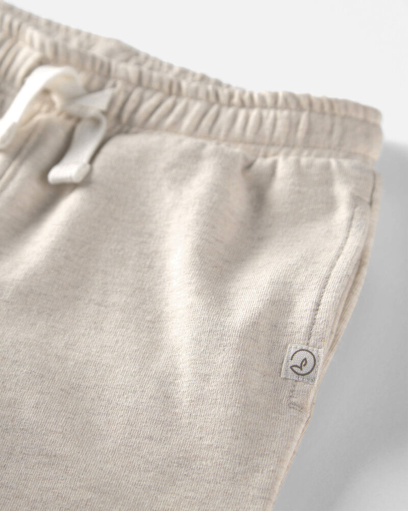 Tout-petit - Emballage de 2 pantalons de jogging en jersey bouclette de coton biologique, image 3 sur 5 diapositives