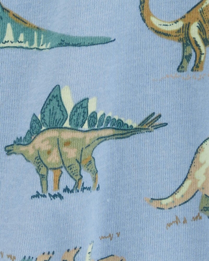 Toddler 1-Piece Dinosaur 100% Snug Fit Cotton Footless Pyjamas, image 2 of 4 slides