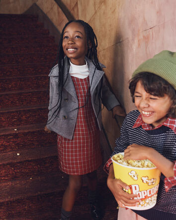 Girls Long-Sleeve Fashion Jacket - Grey, 