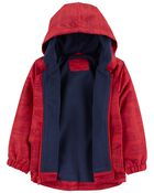 Fleece Lined Rain Jacket, image 2 of 3 slides