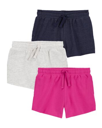 Kid 3-Pack Pull-On French Terry Shorts, 