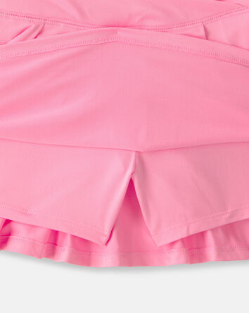 Girls Pleated Active Skort - Pink, 