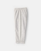 Toddler Girl Fleece Joggers - Grey, image 3 of 5 slides