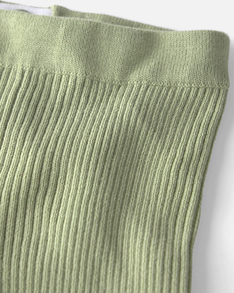 Baby Girl 2-Piece Organic Cotton Sweater Knit Top & Pant Set, image 2 of 4 slides