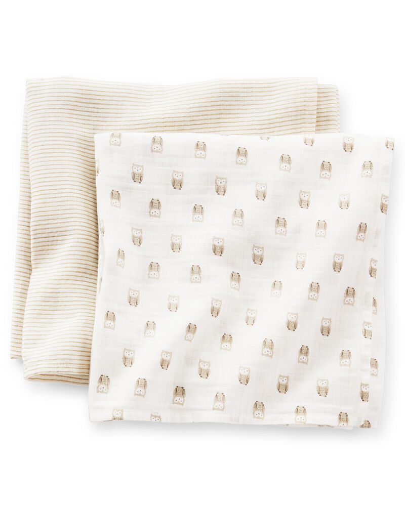 2 Pack Oversized Muslin Swaddle Blankets Carterscom