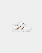 Baby Girl Every Step&reg; First Walker Leopard Charm Sneakers - White, image 2 of 6 slides