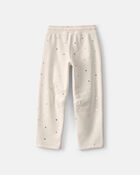 Filles - Pantalon &agrave; coupe ballon en molleton &agrave; motif c&oelig;ur &ndash; Cr&egrave;me, image 3 sur 3 diapositives
