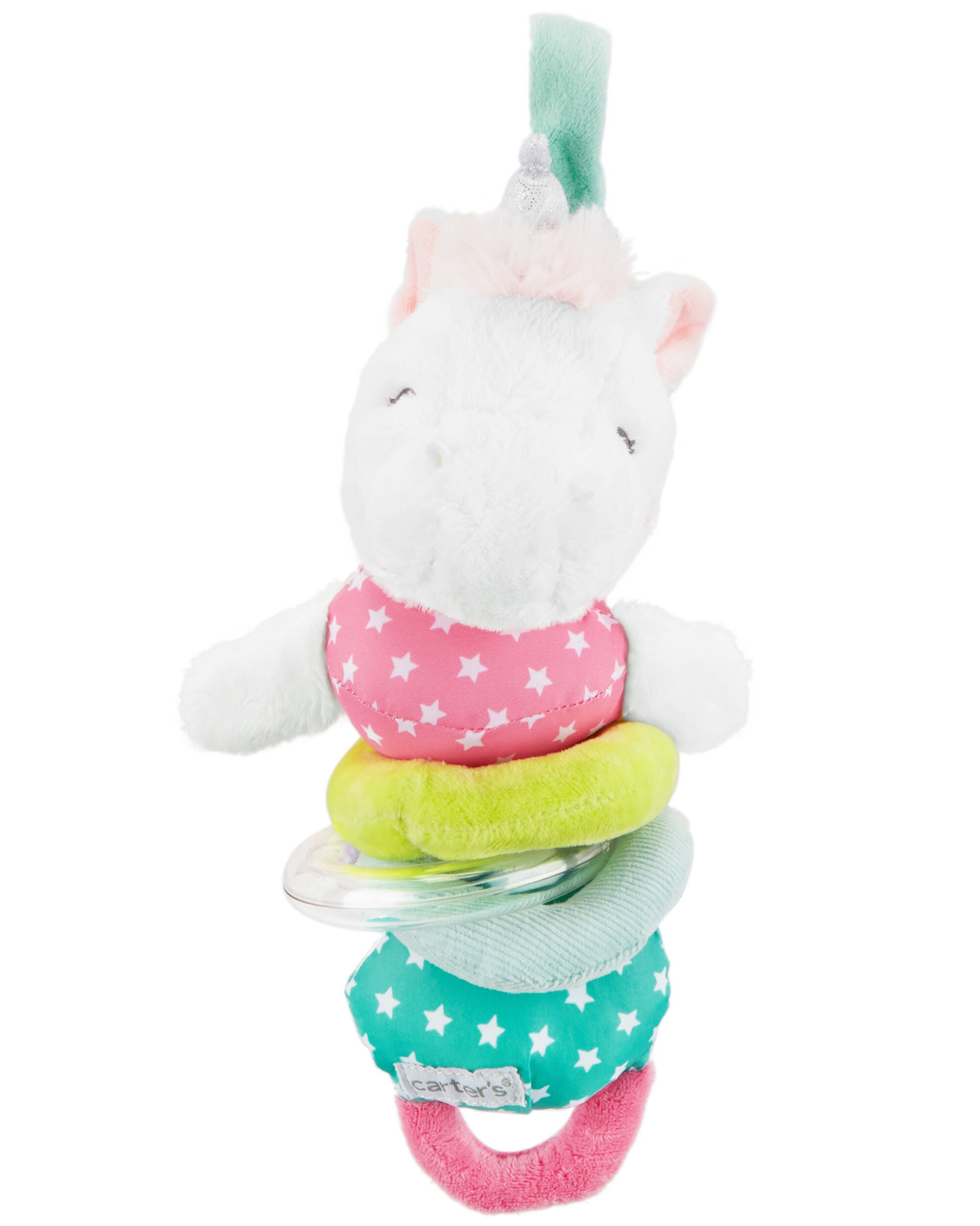 unicorn baby rattle