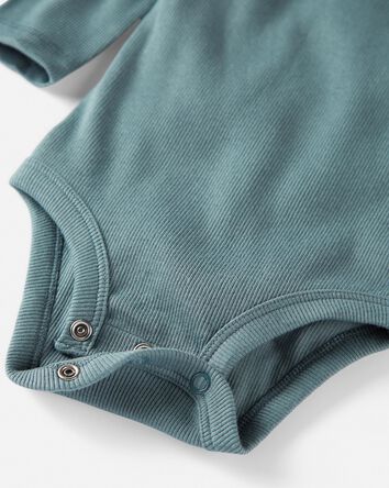 Baby 2-Pack Organic Cotton Rib Bodysuits in Snowman
, 