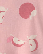 Baby Girl Apple Long Sleeve Top - Pink, image 2 of 3 slides