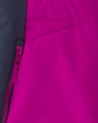 Girls  Quilted Mid Weight Jacket- Purple, image 3 of 4 slides