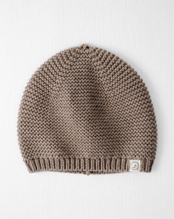 Baby Organic Cotton Sweater Knit Cap, 