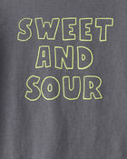 Toddler Boy Sweet and Sour Short-Sleeve Graphic Tee - Grey, image 2 of 3 slides
