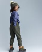 Toddler No-Seam Jogger Pant - Olive, image 5 of 7 slides