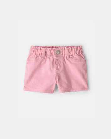 B&eacute;b&eacute; fille - Short tiss&eacute; - Rose, 