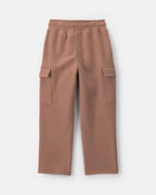 Boys Fleece Cargo Pants - Tan, image 2 of 6 slides
