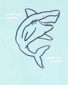 Baby 2-Piece Shark Outfit Set - Blue, image 2 of 3 slides